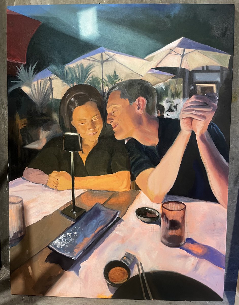 Consider this tweet a shameless request that you wish me happy birthday—or a shameless excuse to show you the amazing painting my daughter Amanda made as my gift—or perhaps a shameless love letter to my husband Jason who, as some of us would say, loves me like Calvin loves Alice
