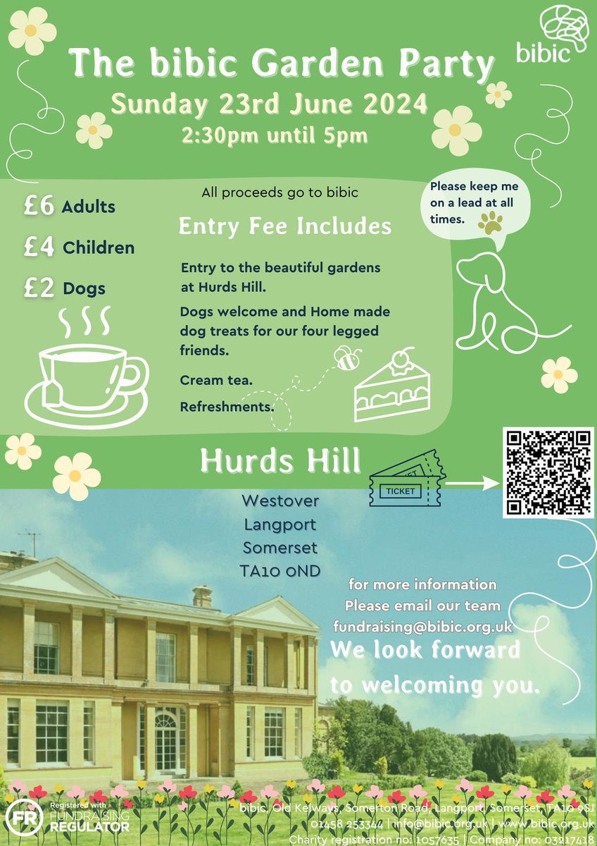 eventbrite.co.uk/e/the-bibic-ga… Tickets to the bibic Garden Party are now available. Take some time for yourself or bring the whole family and join us at the picturesque gardens of Hurds Hill. A relaxed and social day with delicious refreshments (included within the ticket price).
