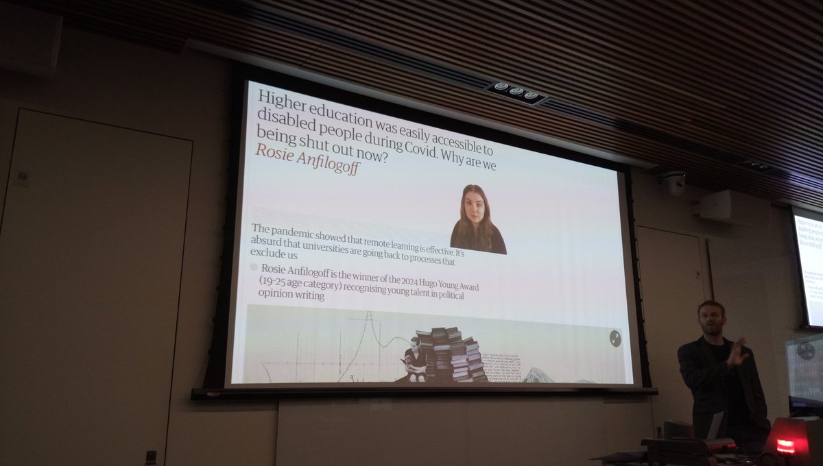 Education was more accessible during COVID - why are we going backwards? Great thoughts from <a href="/daveowhite/">David White</a> from <a href="/UAL/">University of the Arts London</a> #EdTech
