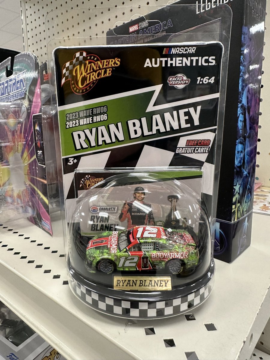 @Lionel_Racing Idk if you guys saw my tweet the other day but this is what I came to at Target in Watertown NY on Monday. Finally finding the @Blaney #CocaCola600 Winners Circle