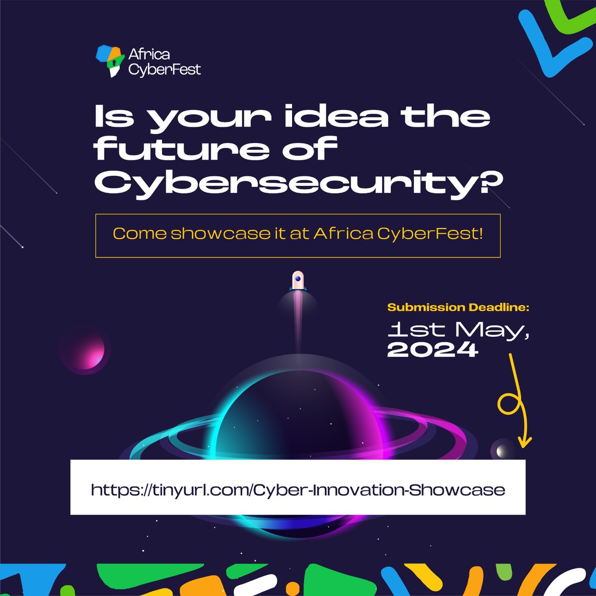 Think your idea is the next cybersecurity game-changer? Showcase your big idea or product at #CyberFest, get constructive crticism, gain recognition, and who knows, maybe a recruiter could snag you up! 😉 Register your idea at: tinyurl.com/Cyber-Innovati… Deadline: 1st May, 2024.
