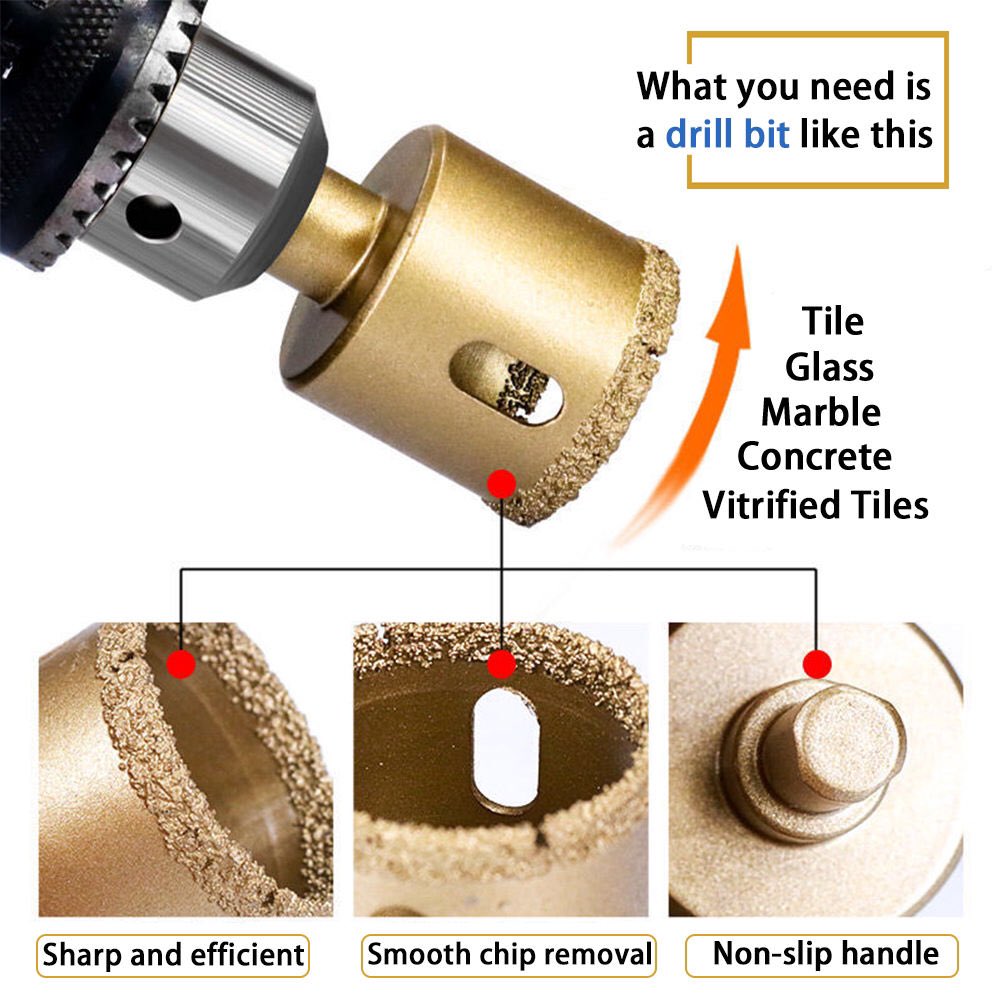 SupplierShawn's tweet image. Vacuum Brazed Diamond Core Drill Bit Set Tools For Porcelain Quartz Stone Marble Hole Saw
#diamonddrillbit
 #drillbit