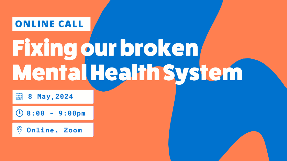 📢We're launching a series of monthly online calls on the Youth Mental Health Crisis! Join us to discuss how corporations and govt policies are driving the problem, the lack of treatment & the actions we can take. 🗓️First call on 8th May! ✍️Sign up now: actionnetwork.org/events/fixing-…