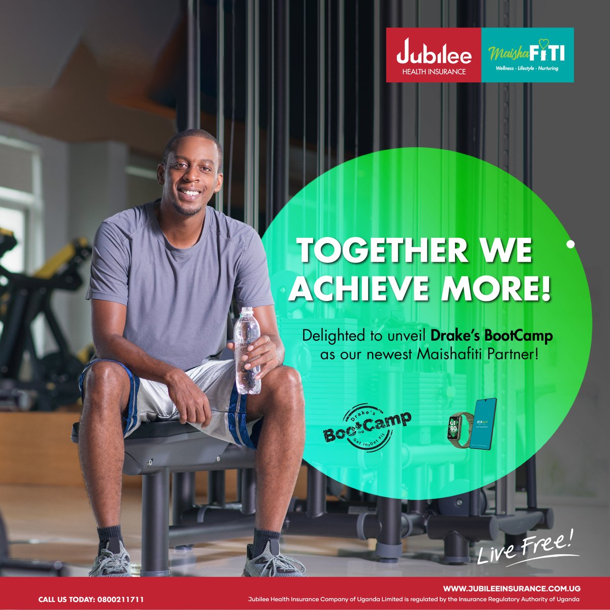 JubileeInsUG's tweet image. We are delighted to welcome @DrakesBootcamp to the Maisha Fiti Family.  We are partnering with more outlets to offer you different options as you embark on the fitness journey. #MaishaFiti #DoAnythingForTheSteps #LiveFree