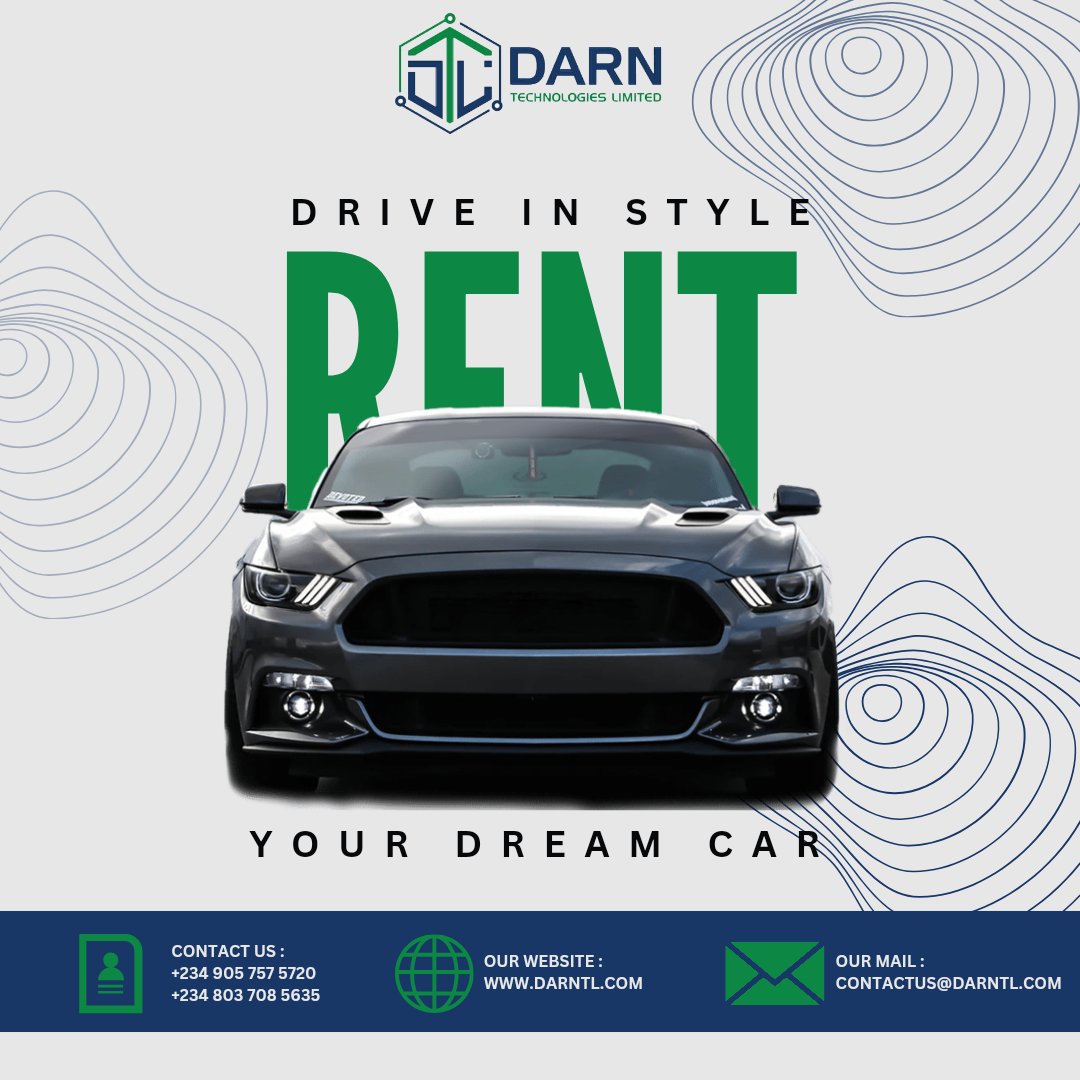 Rent a car deserving of your style with us!

#carrental #darntl #car #rent #drivesafe