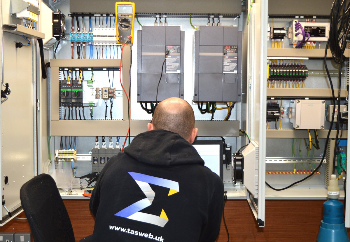 🛠️ When our in-house software engineer, Harvey, is testing the latest control panels, 🚀 we're nearing completion and close to delivering another Total Automated Solutions panel to our customer. #AutomationAndControl #CustomerFocus #DeliveryDay #TeamworkMakesTheDreamWork