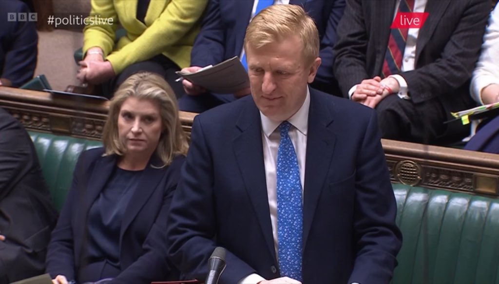 Tory MP Oliver Dowden providing a perfect example of someone soiling themselves in public #PMQs #PoliticsLive