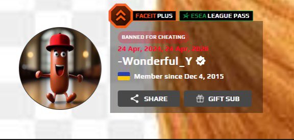 You know CS2 is really down bad if the HIGHEST elo player on FACEIT is even cheating 😭