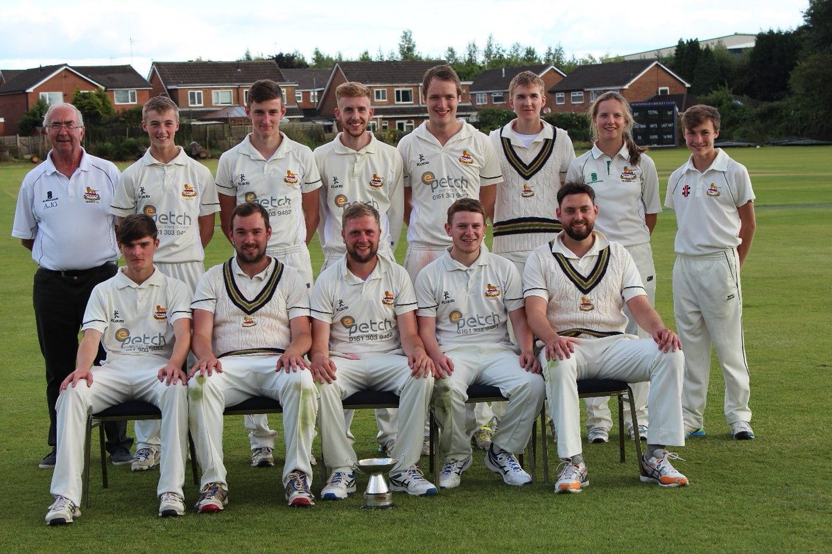 GlossopCC's tweet photo. TEAM SPOTLIGHT
Glossop Cricket Club 2nd XI – Hulme Trophy Winners 2015

The very last incarnation of the Hulme Trophy before the Lancashire County League was disbanded the following year. https://t.co/zpHdH9VgfY