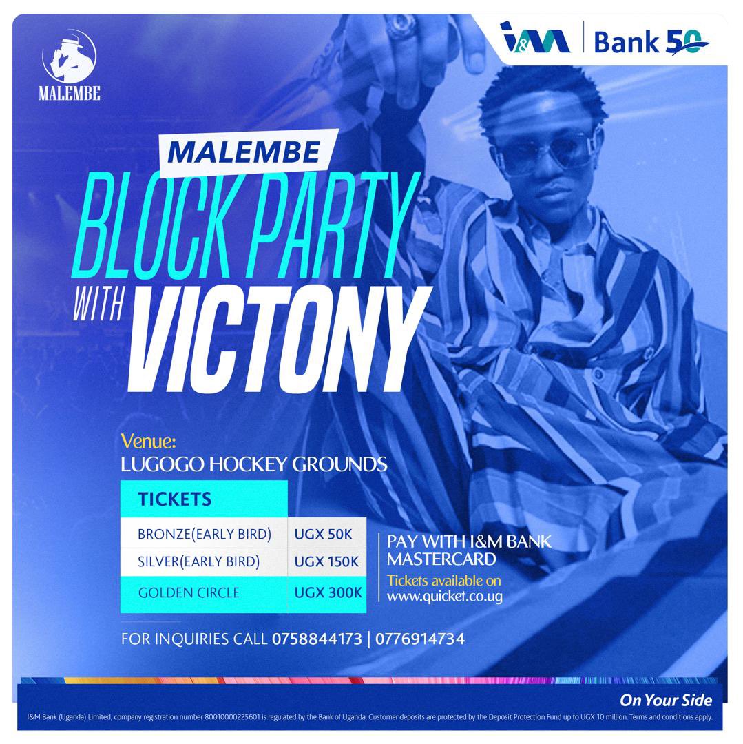 Do you groove to Babylon, Soweto, Holy Father? Make it an unforgettable night by securing your ticket with ease using your I&M Bank Mastercard. Get set to party the I&M way! #IMBankAt50 #OnYourSide