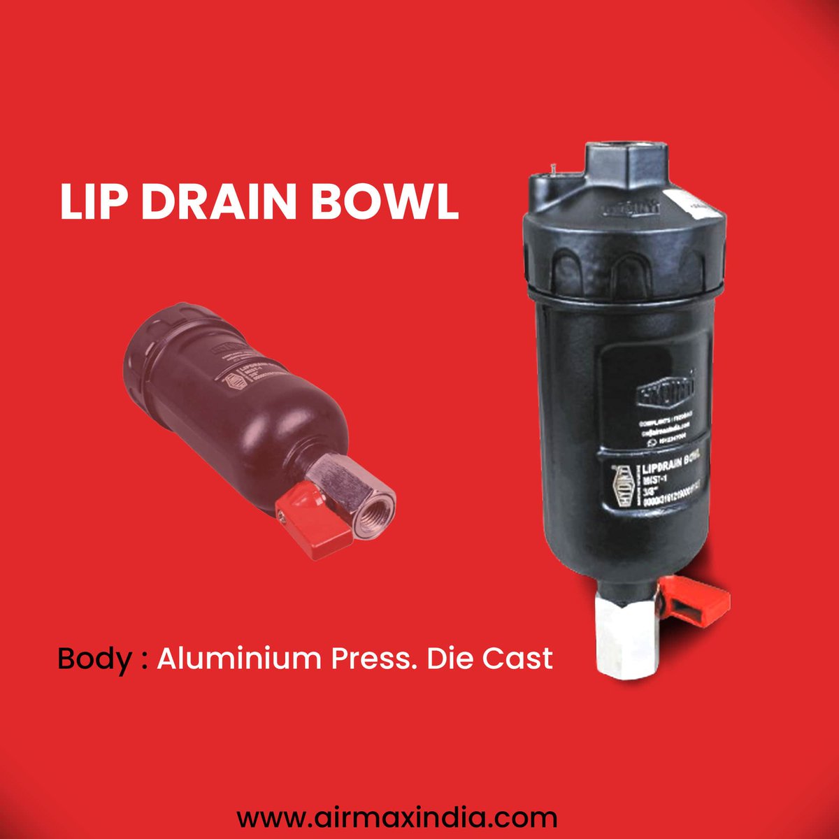 From moisture management to exact manufacturing, our lip drain bowls are the invisible leaders of your pneumatic system. Trust Airmax Pneumatics for reliability and performance.

#AirmaxPneumatics #Trusted #Quality #Manufacturer #Exporter #Technology #MakeInIndia #G20 #India