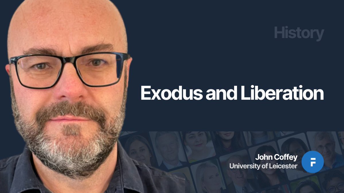 John Coffey @uniofleicester @UoLPressOffice discusses how the Bible's liberationist texts were deployed and contested in a series of political crises in British and American history faculti.net/exodus-and-lib… #twitterstorians #religioushistory #history #bible