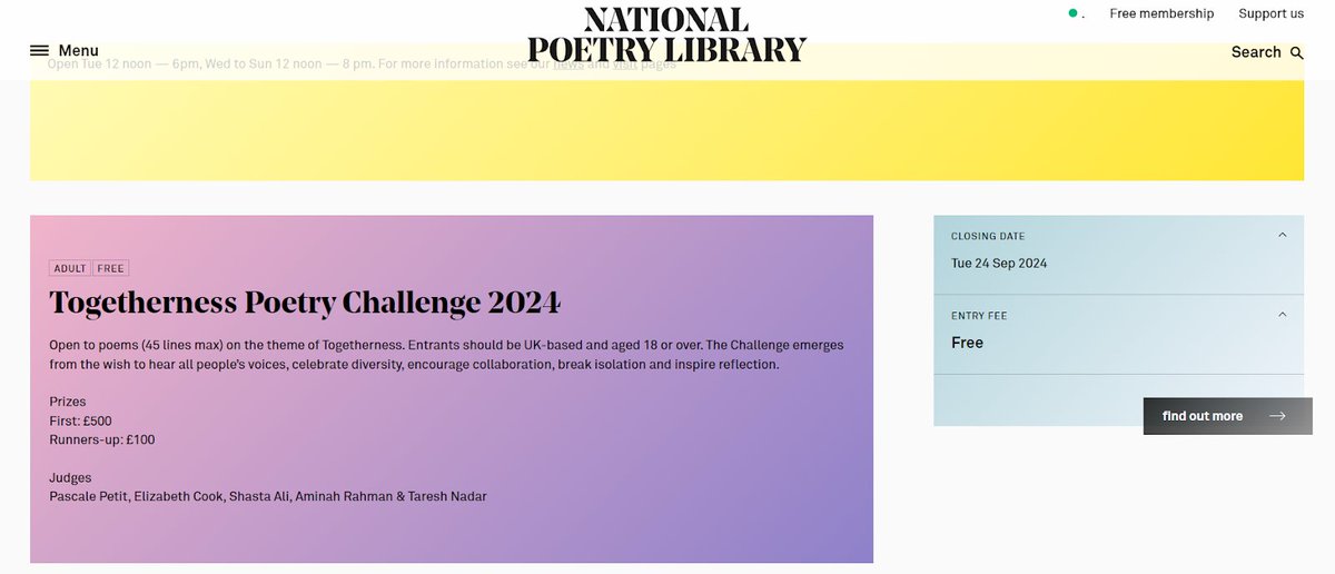 We’re proud and delighted to be on the National Poetry Library! 😍😍