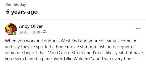 There is much truth in this Facebook post of mine from 6 years ago today. #tilliewalden