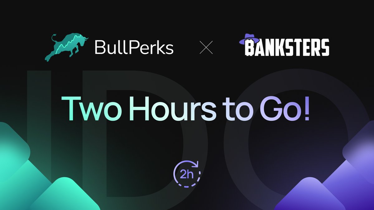 🐂 Dear #rypto Bulls, @BankstersNFT IDO will start in 2️⃣ HOURS! Heads up! whitelist winners and 🎫 Platinum Bulls can invest NOW before the deal opens for all tier holders. ➡️ Join the deal here: shorturl.at/jwxCO 📚 Learn more about Banksters here:…