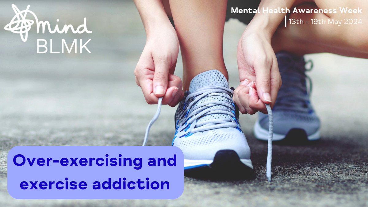 Over-exercising is when we do more exercise than our body can handle and exercise addiction is a type of over-exercising, when we feel a lack of control over how much exercise we do. 👉Find out more; mind.org.uk/information-su…