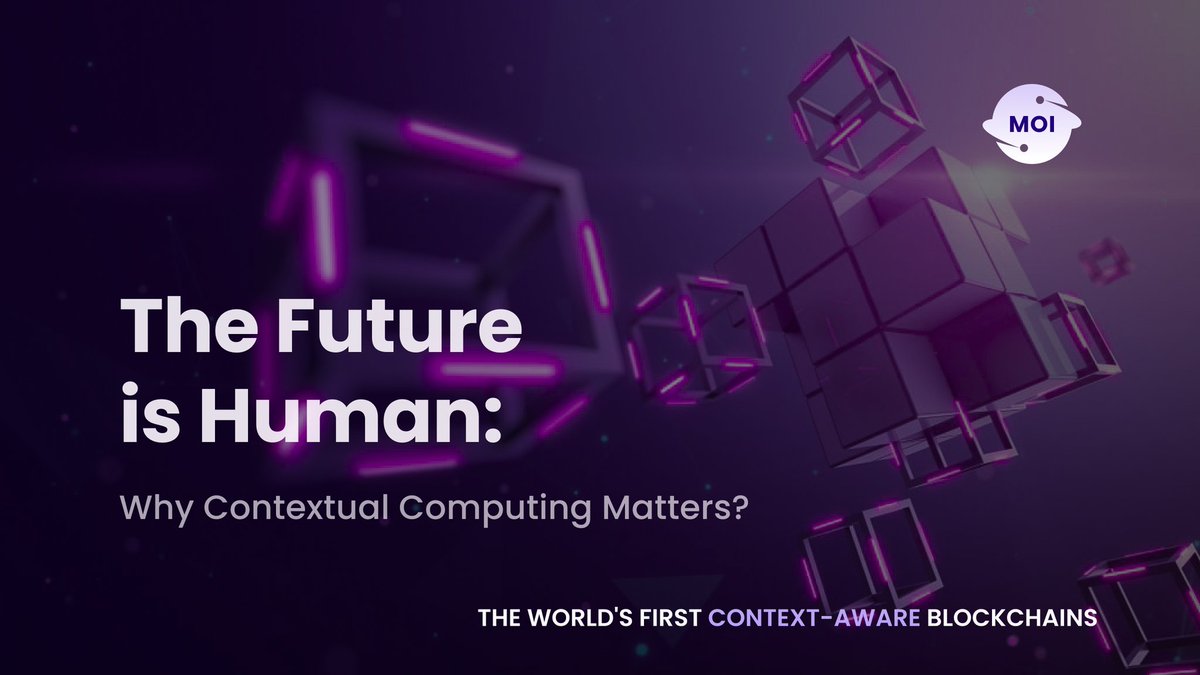 MOI_Tech's tweet photo. The Future is Human: Why Contextual Computing Matters ? ๐ง
For over a century, computers have been powerful tools, but they haven't always considered the human element. ๐พ
Contextual computing changes that. It fundamentally brings people into the equation, recognizing that values are unique to each of us, unlike general information.๐
This shift is revolutionary. It paves the way for a more equitable digital society.
Imagine interacting online with full control over your values and how they're used.
Contextual computing makes this possible. This is especially important as technology becomes central to our lives. ๐ฎ
The current "tool" approach to computing just won't do. We need intelligent systems that can adapt to our ever-changing needs and interactions with each other.
This is where contextual computing shines. It offers the flexibility to keep up with our dynamic lives, all while retaining the power of traditional computing. โ
Here at MOI, we're building the future with contextual computing at the core. ๐
We're not just developing features; we're laying the groundwork for a digital world that works for everyone.
Join MOI Technology in shaping a future where tech gets you, not the other way around.๐
#MOI #blockchainfuture #contextualcompute #p2p #web3