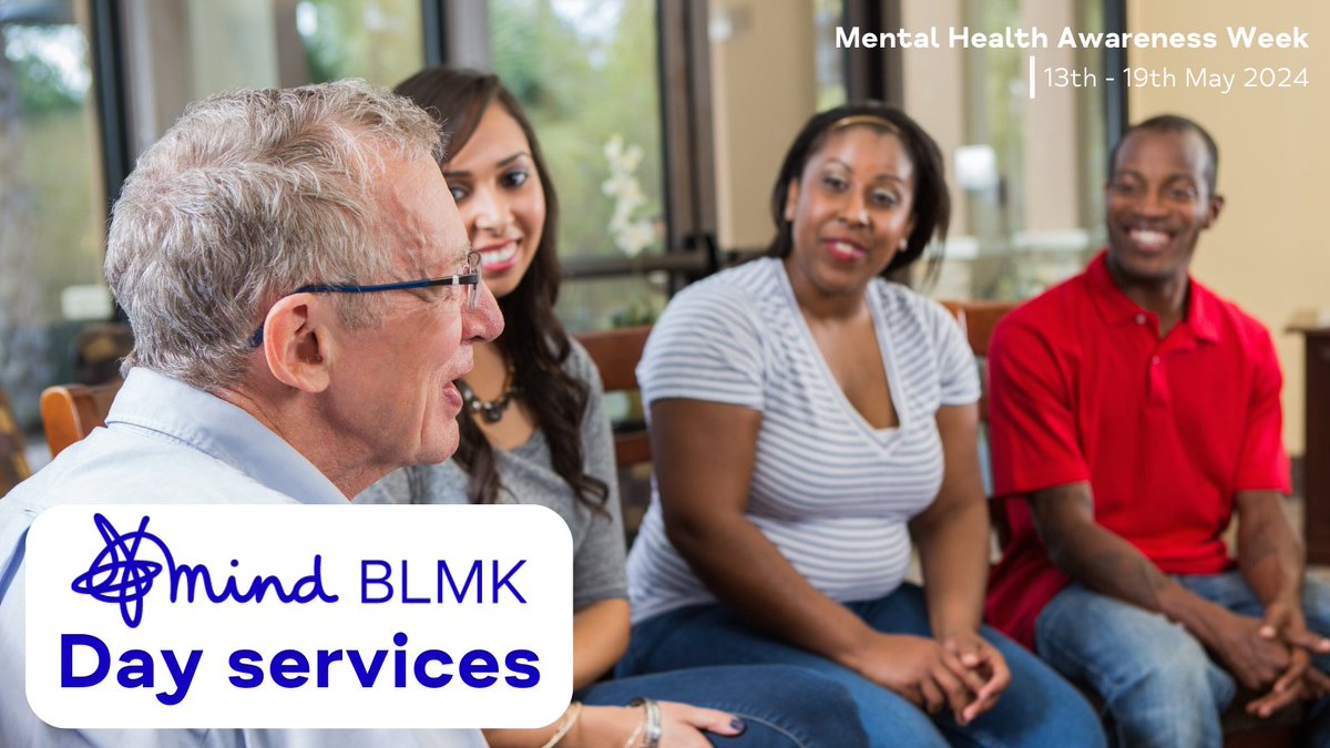 Mind BLMK have a range of day services to support mental health and wellbeing.. You can self-refer by clicking the '𝗔𝗰𝗰𝗲𝘀𝘀 𝗦𝘂𝗽𝗽𝗼𝗿𝘁' button on the website. 👉 𝙁𝙞𝙣𝙙 𝙤𝙪𝙩 𝙢𝙤𝙧𝙚 𝙖𝙗𝙤𝙪𝙩 𝙈𝙞𝙣𝙙 𝘽𝙇𝙈𝙆 𝙨𝙚𝙧𝙫𝙞𝙘𝙚𝙨; mind-blmk.org.uk/how-we-can-hel… #MindBLMK
