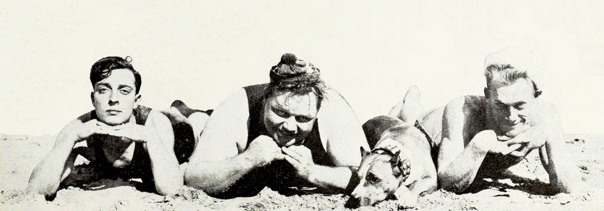 #BusterKeaton, #RoscoeArbuckle, Luke, and #AlStJohn—Photoplay, 1935