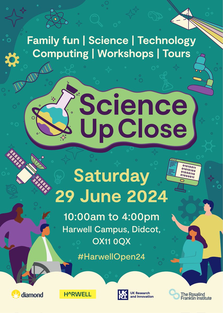 We will be opening our doors for Harwell Open Day on Saturday 29th June. #HarwellOpen24 is for everyone to find out more about the amazing science being conducted across campus. Book your tickets via Eventbrite and share with friends and family: zurl.co/pjkm