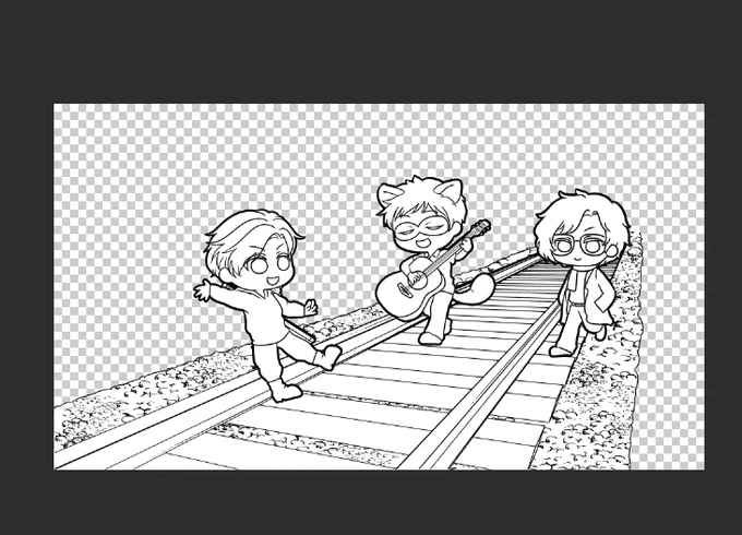 塗り絵みたいになってきた…! 