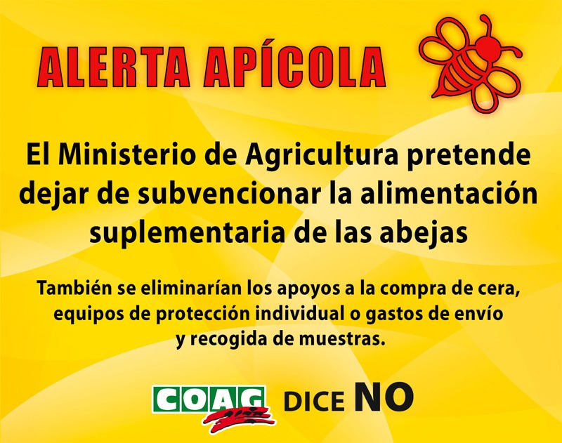 📢 Hoy se lo hemos dicho alto y claro al @mapagob 🐝No se pueda eliminar la subvención a la alimentación suplementaria de las #abejas, es vital ante efectos cambio climático y mortandad en colmenas. 😅 Supone un sobrecoste anual de 10.000€ !! https:coag.org/post/el-minist…