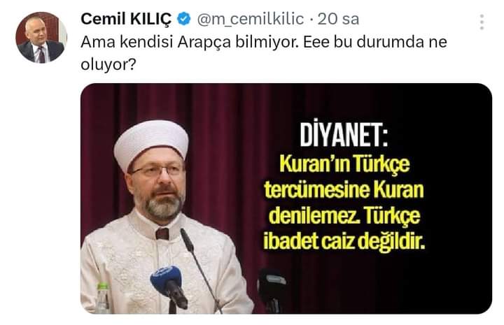 Arapça bilmesinden vazgeçtik, Duayı telefondan yapmasına ne demeli:) Türkiye Cumhuriyeti Diyanet Başkanı Ali Erbaş tarihinin en liyakatsız kişisi... !