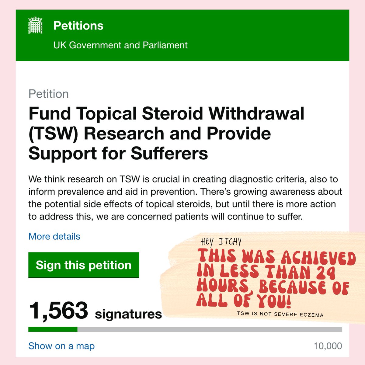TOPICAL STEROID WITHDRAWAL “…It could be up to 1 in 10 people who suffer this condition” – <a href="/itvnews/">ITV News</a>  

🏷️Katie Mackie Petition, Petition 658458, TSW Petition petition.parliament.uk/petitions/6584…