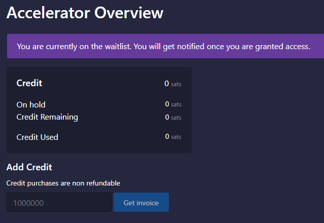 Hey <a href="/mempool/">mempool</a> !
When will the accelerator finally be activated?