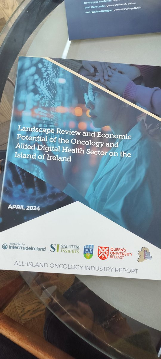 RocheIrl's tweet photo. 'The island of Ireland has the potential to be a global leader in oncology and allied digital health research and commercialisation', that's according to a new report published today by @AICRIproject and @InsightsSalutem https://t.co/pOxAno9zKg