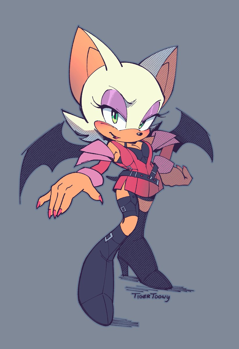 Rouge the Bat but in Jenny the Bat's fit