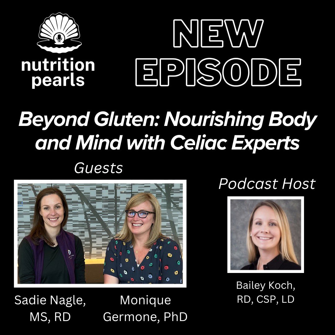 Bonus #CeliacDisease episode is out today! Dietitian Sadie and psychologist Dr. Germone join to discuss their unique collaboration and strategies for addressing barriers to adherence to a gluten-free diet.