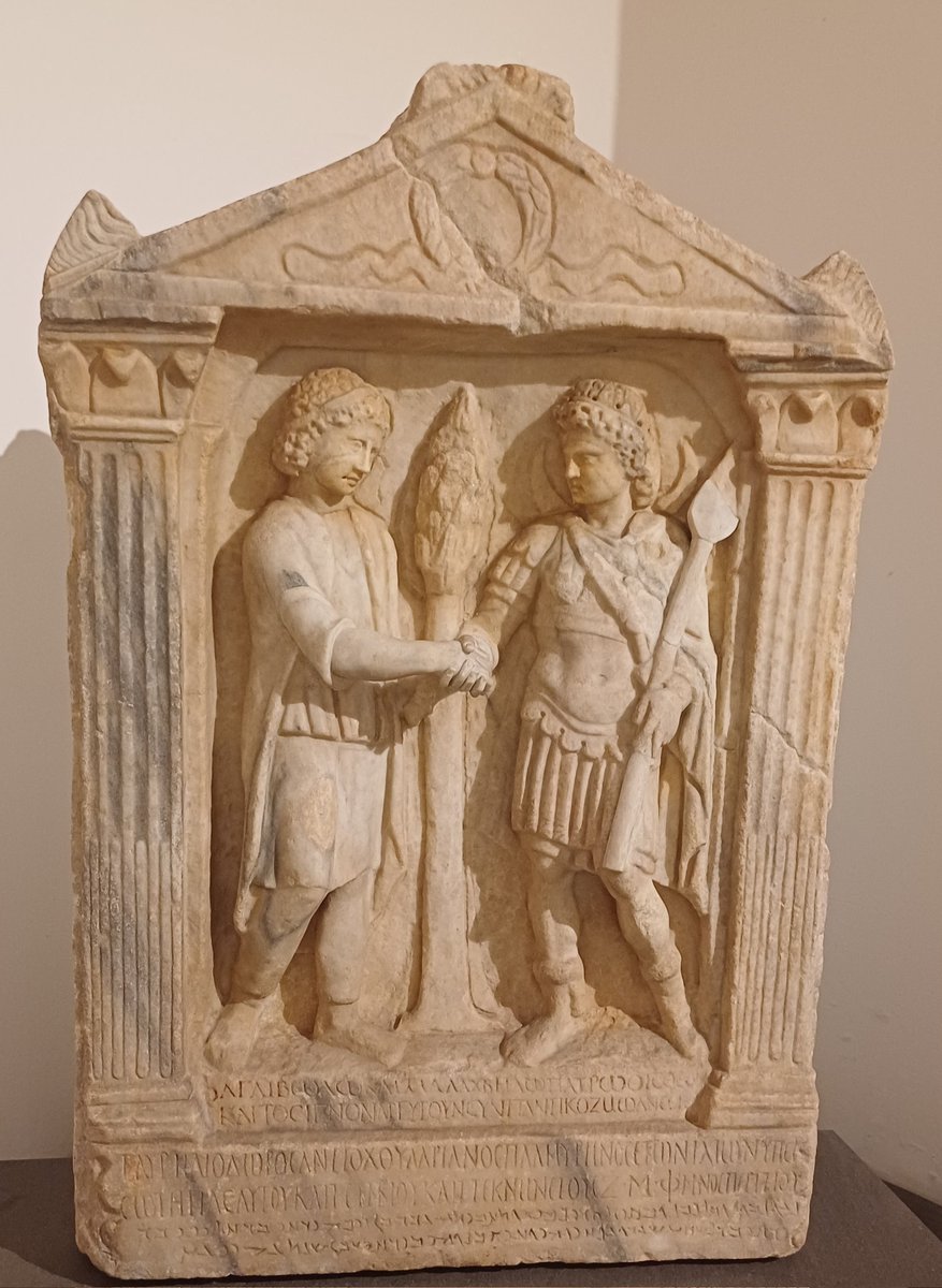 #ReliefWednesday
Relief with a dedication to Palmyerene gods Aglibol and Malakbél.
235-236 AD, Capitoline Museums, Rome.
Donated by Pope Benedict XIV in the 18th century.