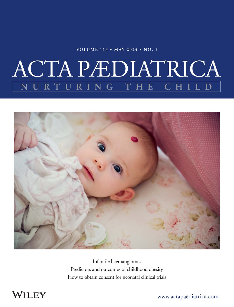 Don't miss the May 2024 issue of Acta Paediatrica! onlinelibrary.wiley.com/toc/16512227/2… @WileyHealth