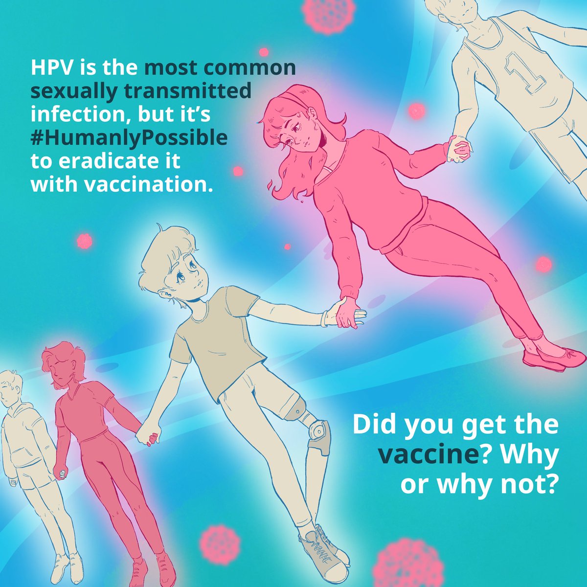 HPV afflicts hundreds of thousands of girls and women worldwide. This #WorldImmunizationWeek, send “HPV” in a message to U-Report on these platforms to share your thoughts in a safe space. Facebook: bit.ly/HPV-FB Instagram: bit.ly/HPV-IG #HumanlyPossible
