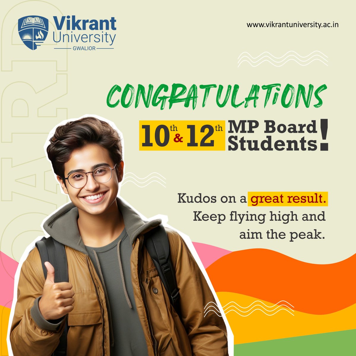 Heartiest congratulations to all the 10th & 12th graders! Your hard work, determination, and dedication have paid off.

#MPboard #MPboardresult2023 #12thresult #MPResults #education #study #VikrantUniversity #10thResult #VikrantGroupofInstitutions #Gwalior #MadhyaPradesh #India