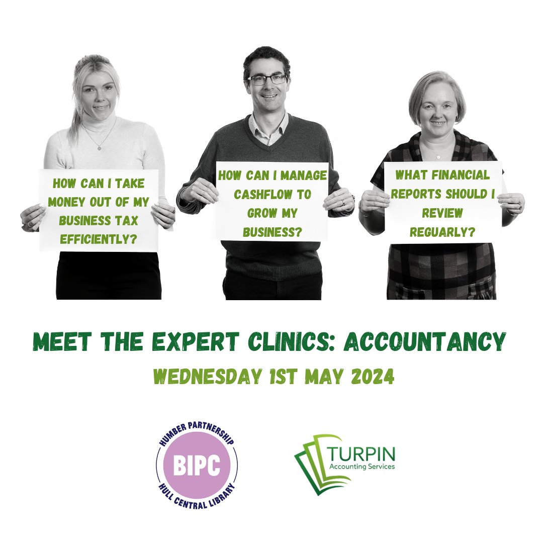 📊💼 Join us for our May Accounts Clinic in partnership with the @BIPCHull  ! 🌟 Don't miss this opportunity to gain valuable insights and practical advice from our seasoned accounting professionals! #AccountingClinics #BusinessGrowth #CashFlow #SoftwareSolutions 💼📈