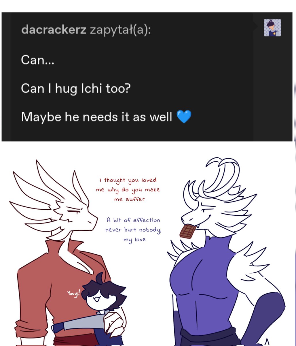 @/DaCrackerz wanted some hugs from these two :3