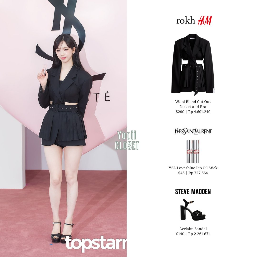 240424 KARINA at YSL Beauty Loveshine Pop-up store 🖤💄

#에스파 #æspa #AESPA #카리나 #YUJIMIN #KARINA #에스파카리나 #카리나패션 #KARINASTYLE #AESPASTYLE #ROKH #HM #STEVEMADDEN #YSLBEAUTY