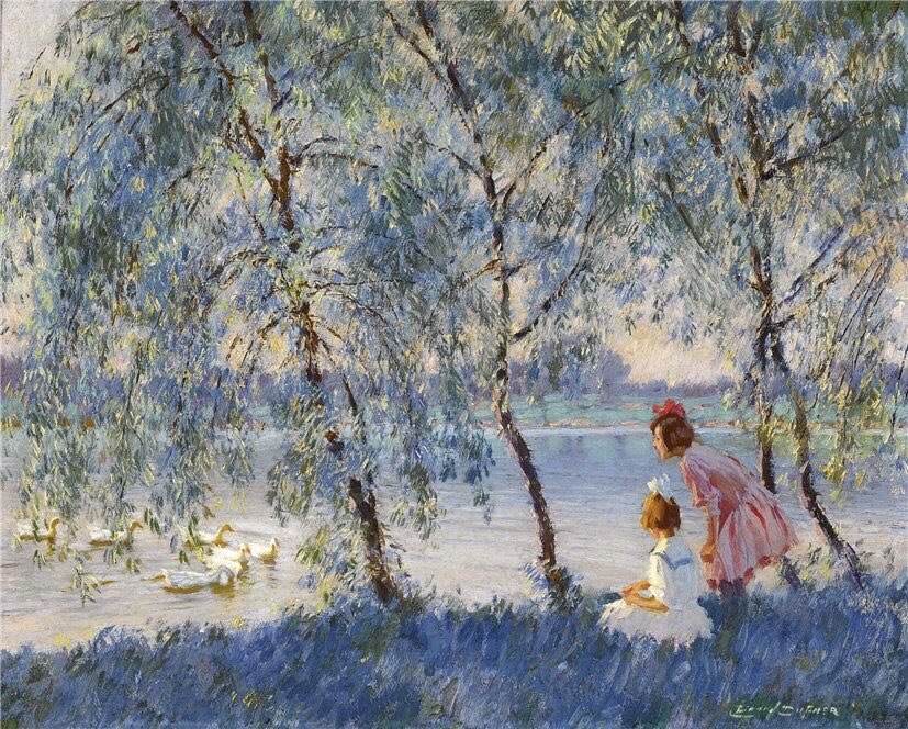 Artist is Edward Dufner, American