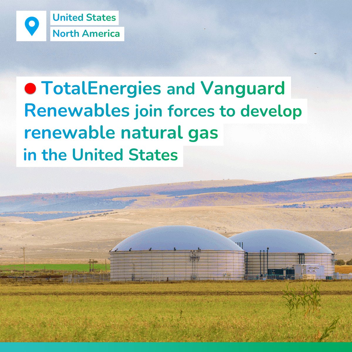 We are pleased to partner with Vanguard Renewables, a portfolio company of BlackRock's diversified infrastructure business, to create an equally owned joint venture to accelerate the development of food #biowaste processing into renewable natural #gas in the United States! 🇺🇸…