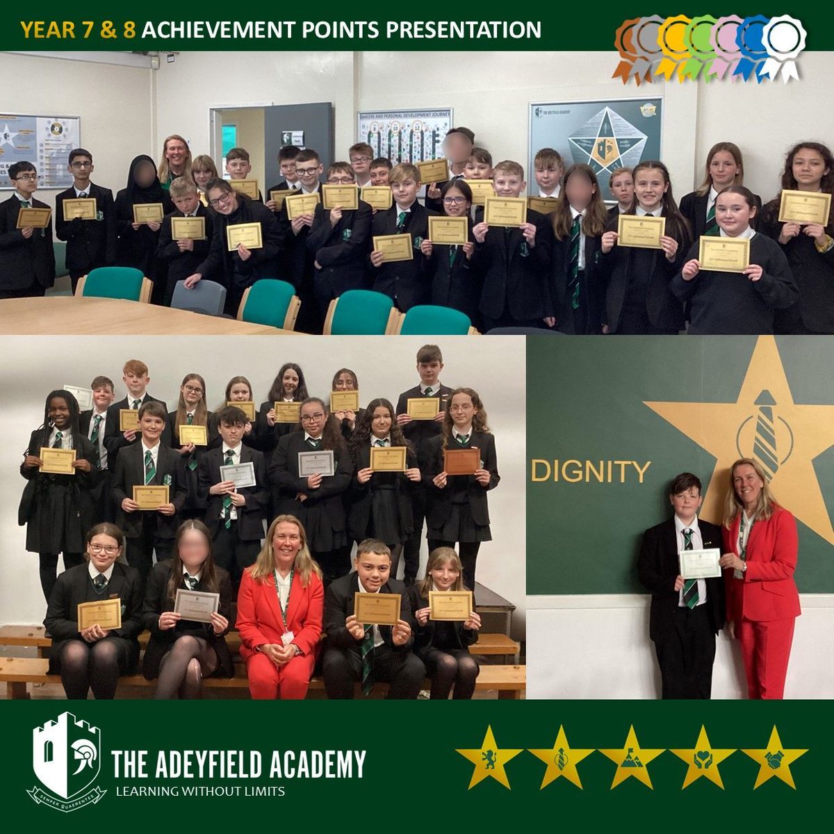 Congratulations to the students who have been presented with their next Achievement certificate. We are proud to announce that two students have now reached 'Emerald' level, an incredible accomplishment. We look forward to awarding more of our #5starstudents in the days ahead.
