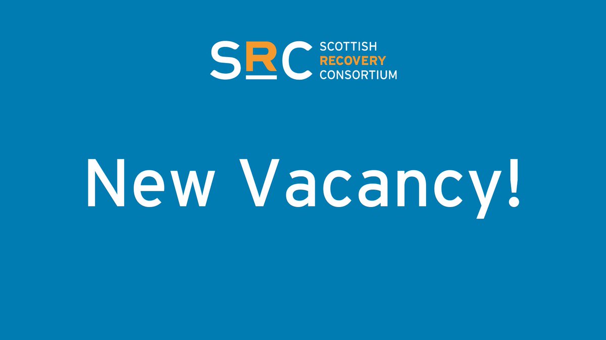 Our current vacancy for a National Localities MISTQ Officer closes this Sunday. Last chance to apply: scottishrecoveryconsortium.org/current-vacanc…