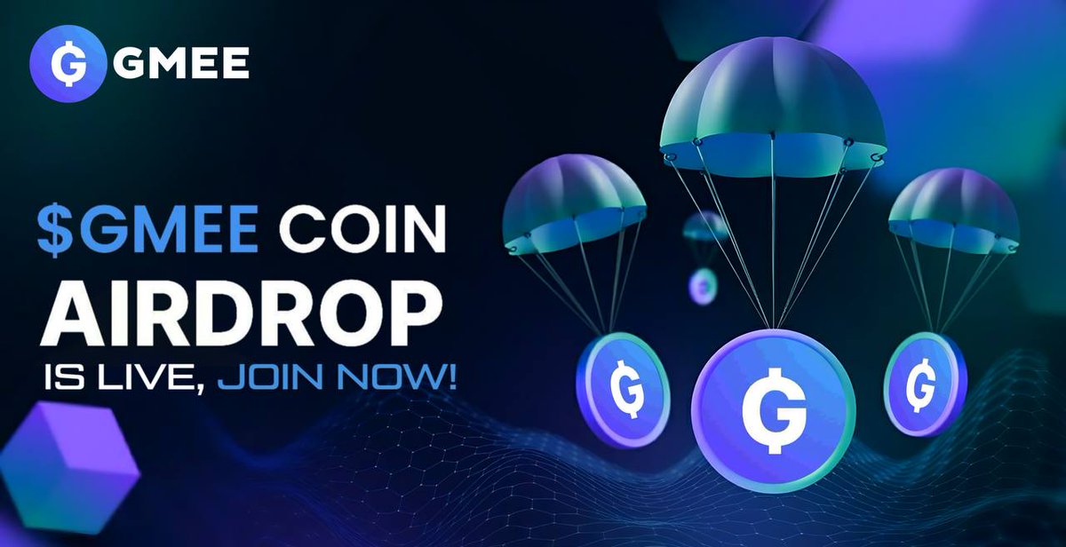 💸 SuperDefi_Dao X GAMEE #USDT BIG #AirdropGiveaway 🧑‍🤝‍🧑 Joined Reward: 10 $GMEE 🎁 Refer Reward: 5 $GMEE ✅ Follow @SuperDefi_Dao 🔔 ✅ Like, RT and Tag 3 Friends ✅ Complete #AirdropBot all task ⤵️t.me/GAMEEAirdropRo… ⏰ Distribution :- Instant 🙌 #Airdrops