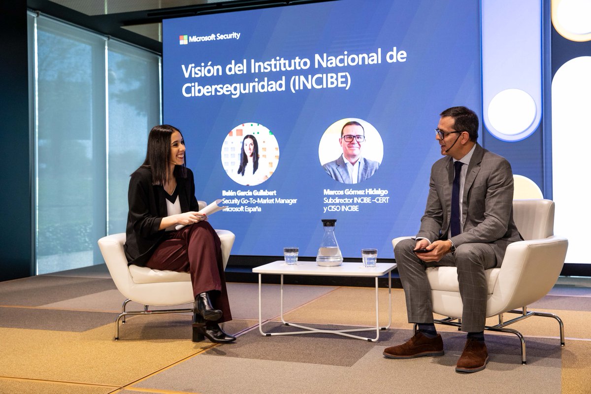 🔊 Así fue la participación de @INCIBE en el evento 'Microsoft Secure España: Seguridad en el año dos de la era de la IA', organizado por @MicrosoftES para profundizar en cómo la #innovación impulsada por la #IA 🤖 está transformando la #seguridad 🔒.
