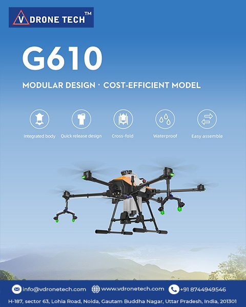 vdronetech's tweet image. Best selling 6L 10L 16L cost-effective drone frame set for small and medium farms.
To know the more details visit at : vdronetech.com
Call on: +91 8744949546,+91 7078981910 or contact us at info@vdronetech.com
#VdroneTech #Agridrone #DroneFrame #DroneParts #DroneLoading