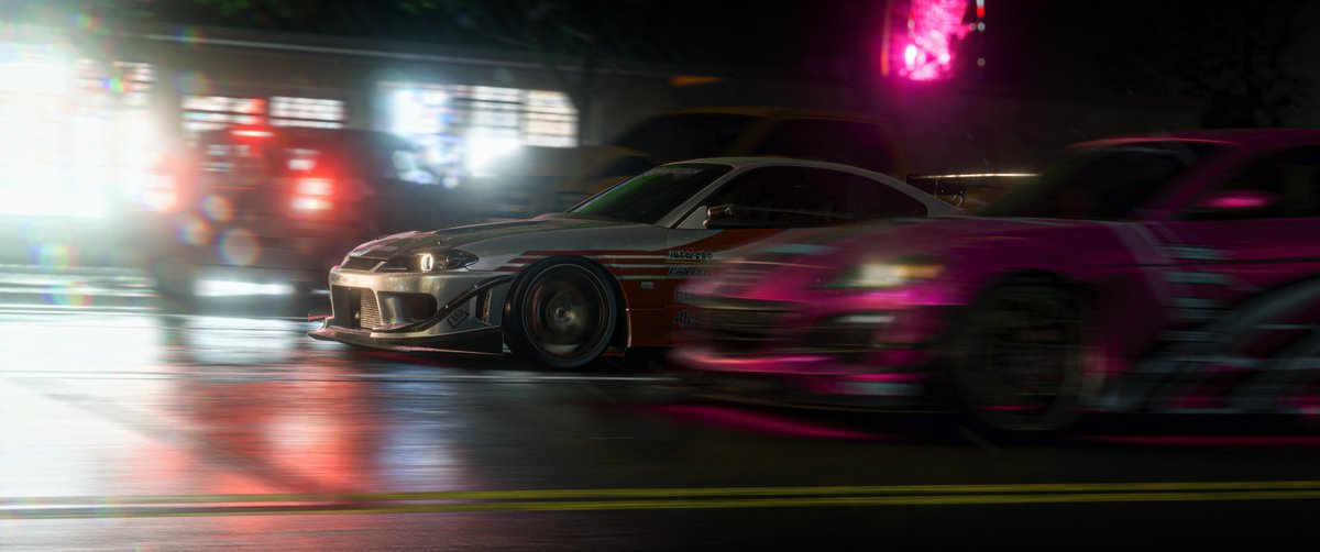 Yesterday we w/@StarShape29  tried something new in #NFSUnbound, and we can make shots in motion with 2+ cars, caveat other cars are 'jitters' 'cause of servers, they will not be in full focus, but still this is greatly expands opportunities for #VirtualPhotography in the game