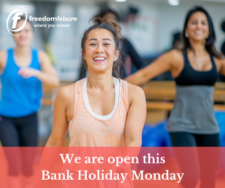 Why not pop in for a workout out this Bank Holiday! We are open 6.30-4pm.
Visit our timetables online to see what's available: bit.ly/39fEl4b