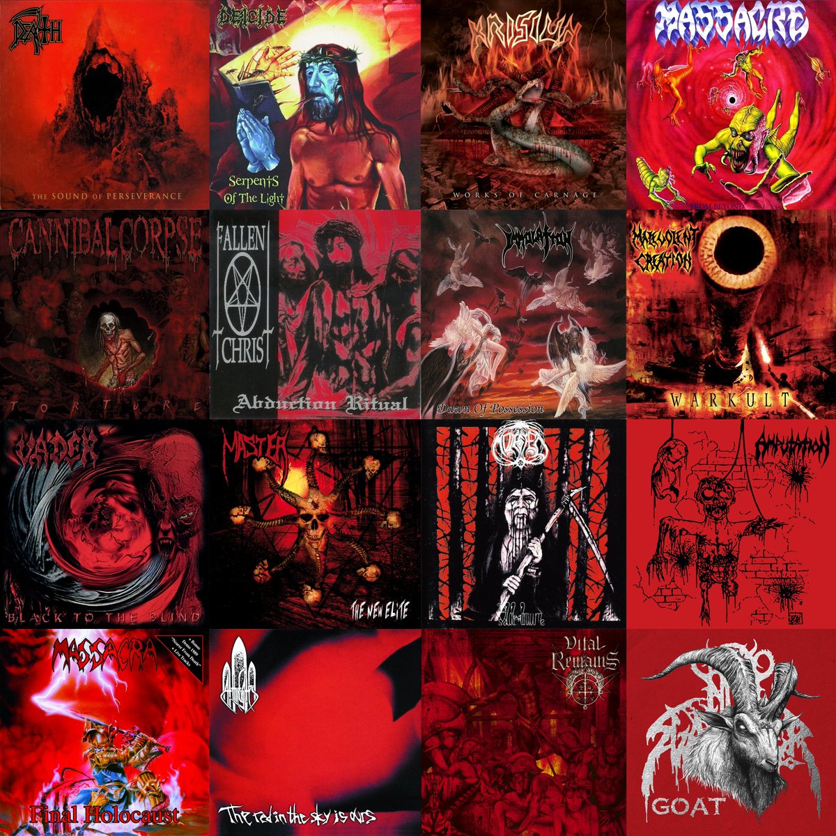 Red #BlackMetal VS Red #DeathMetal