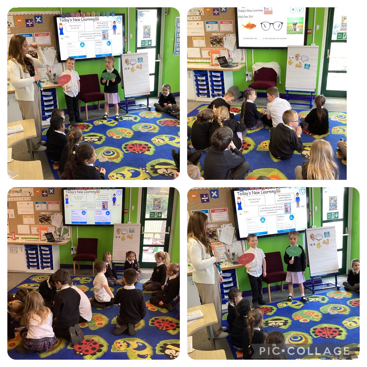 Year 1 working together and sharing ideas using sentence stems and talk tactics @voice21oracy @NWATrust